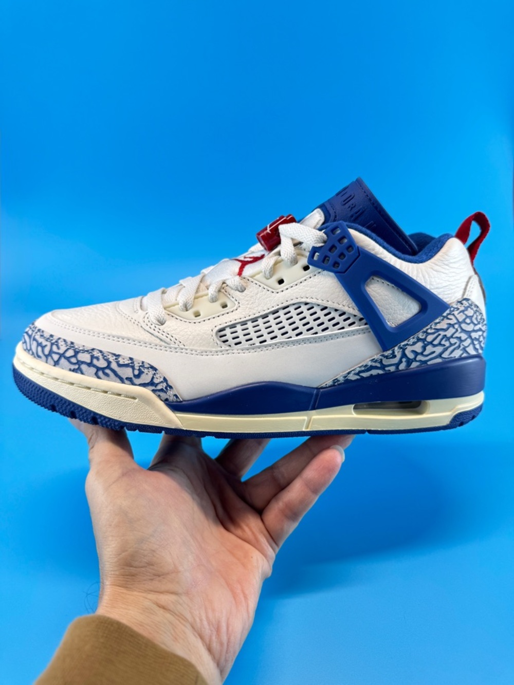 Nike Air Jordan Spizike Low Sail Storm Blue Sz 13 Brand New Box No Lid Fast Ship